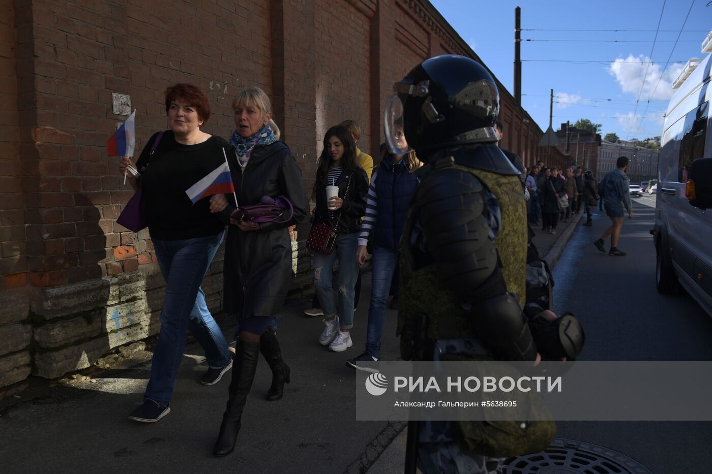 Митинг против пенсионной реформы в Санкт-Петербурге 