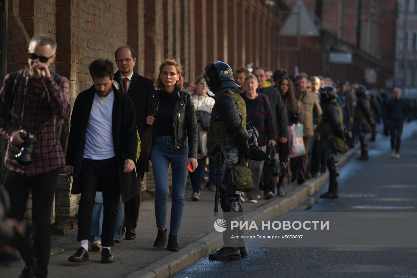 Митинг против пенсионной реформы в Санкт-Петербурге 