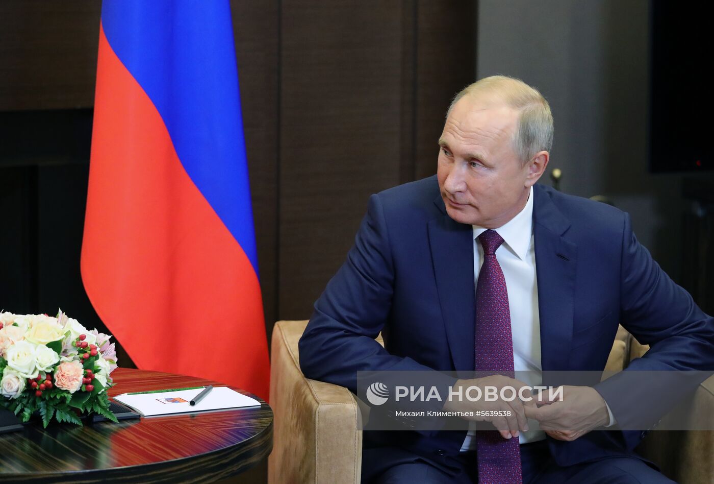 Президент РФ В. Путин встретился с президентом Турции Т. Эрдоганом