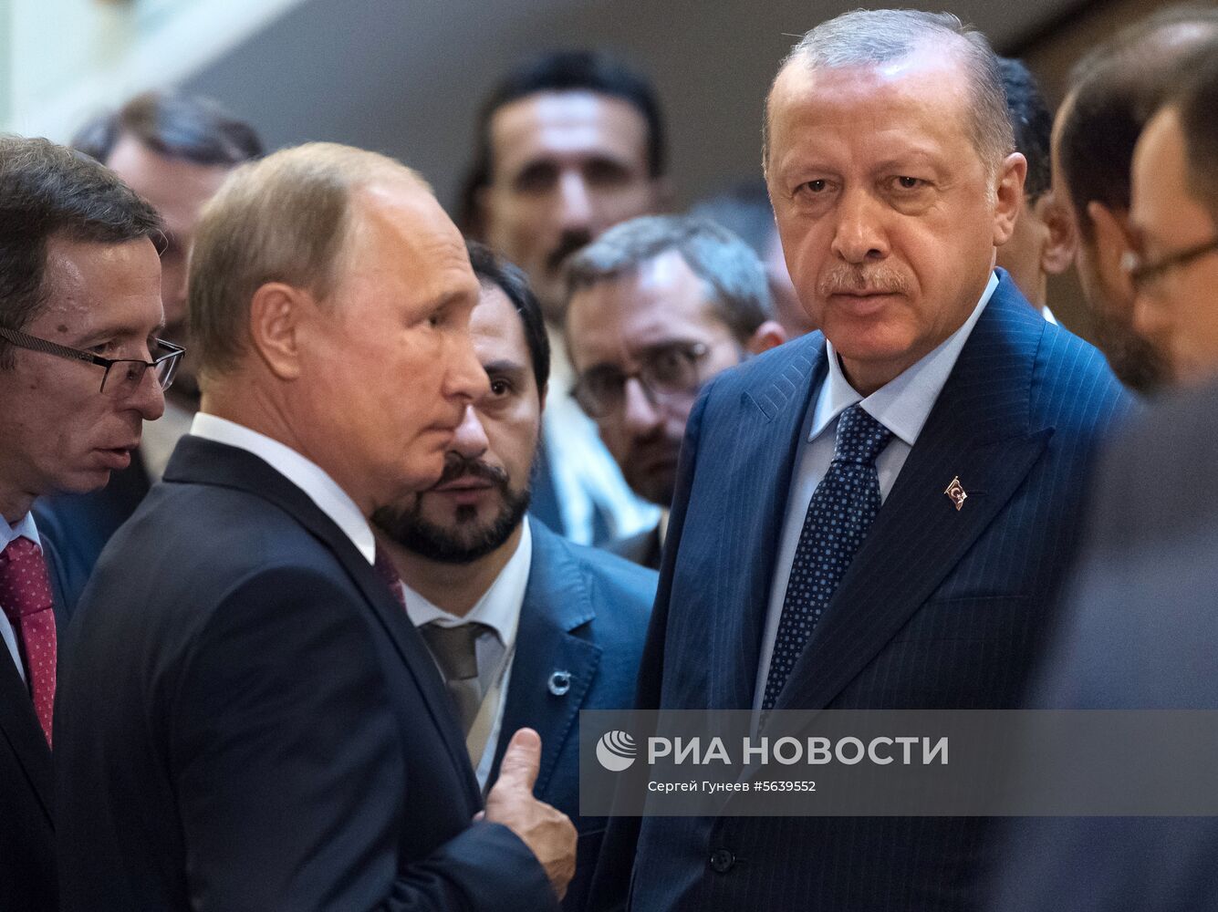 Президент РФ В. Путин встретился с президентом Турции Т. Эрдоганом