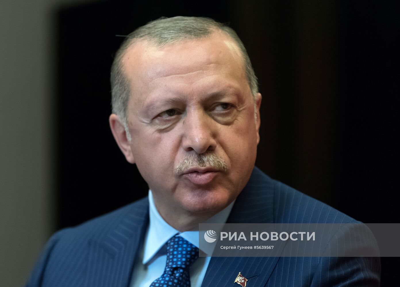 Президент РФ В. Путин встретился с президентом Турции Т. Эрдоганом