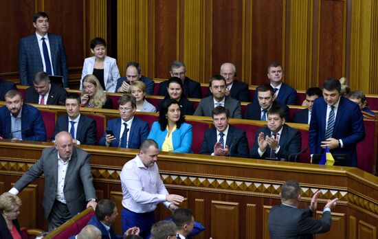 Заседание Верховной рады Украины