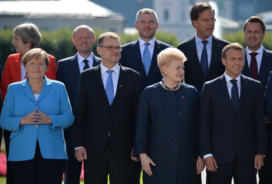 Неформальная встреча глав стран-членов ЕС в Зальцбурге