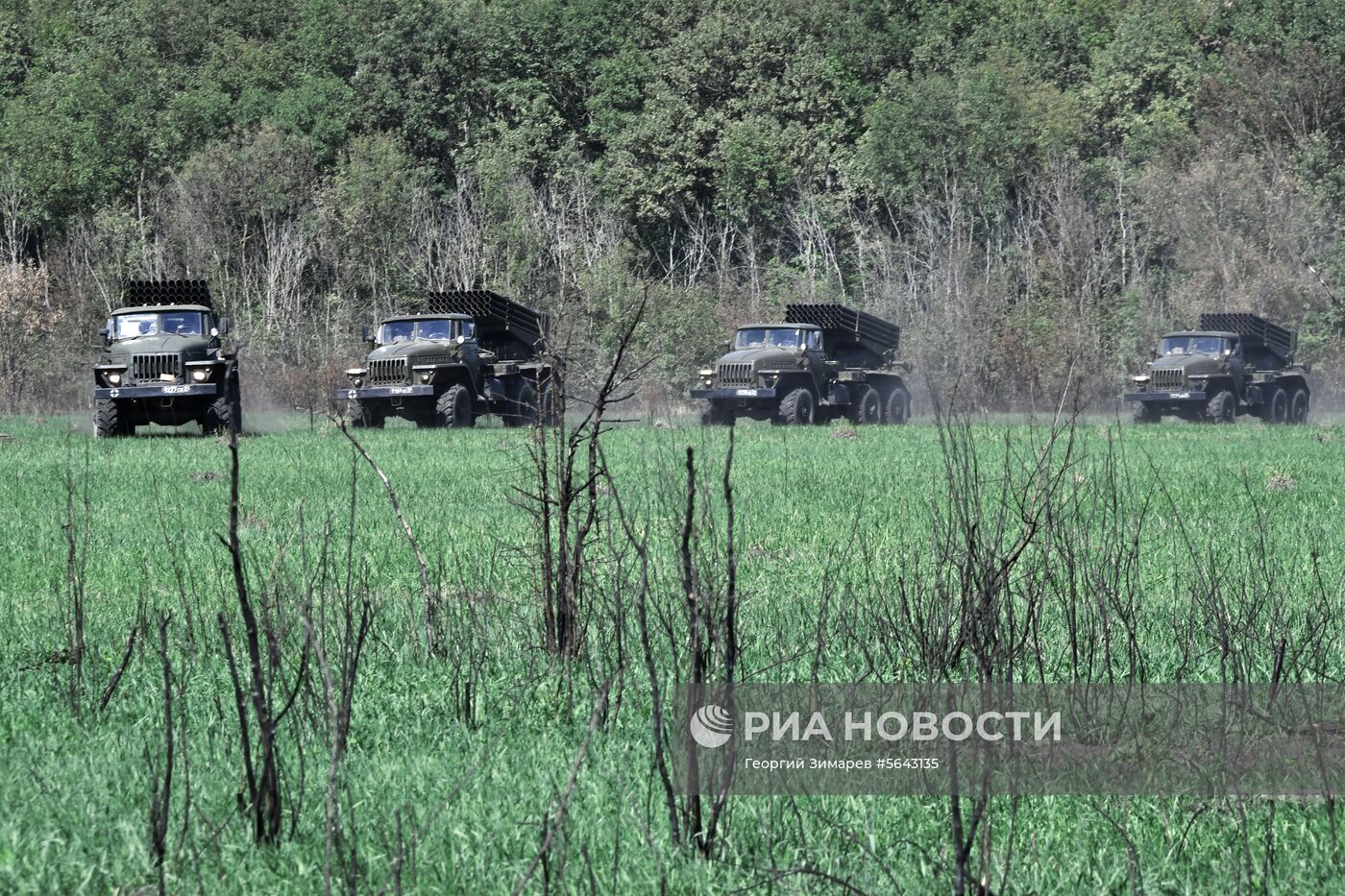 Тактические артиллерийские учения в Краснодарском крае