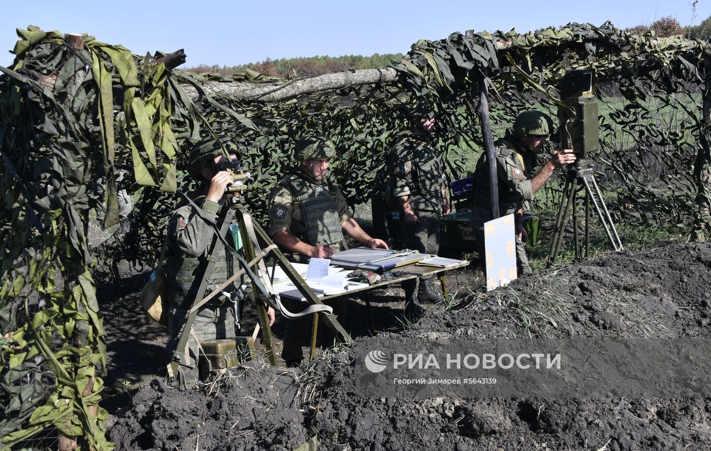 Тактические артиллерийские учения в Краснодарском крае