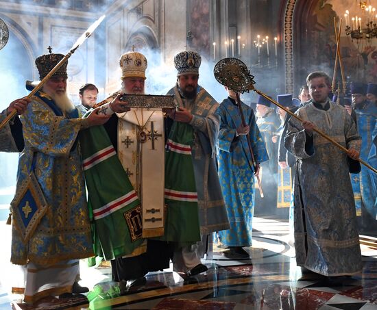 Прибытие мощей святителя Спиридона Тримифунтского в Храм Христа Спасителя