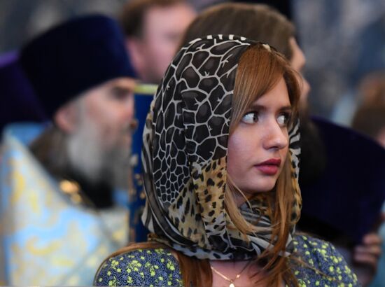 Прибытие мощей святителя Спиридона Тримифунтского в Храм Христа Спасителя