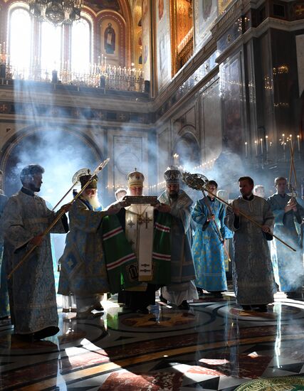 Прибытие мощей святителя Спиридона Тримифунтского в Храм Христа Спасителя