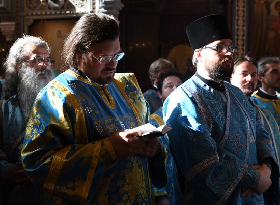 Прибытие мощей святителя Спиридона Тримифунтского в Храм Христа Спасителя