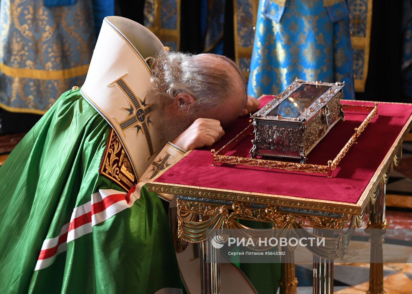 Прибытие мощей святителя Спиридона Тримифунтского в Храм Христа Спасителя