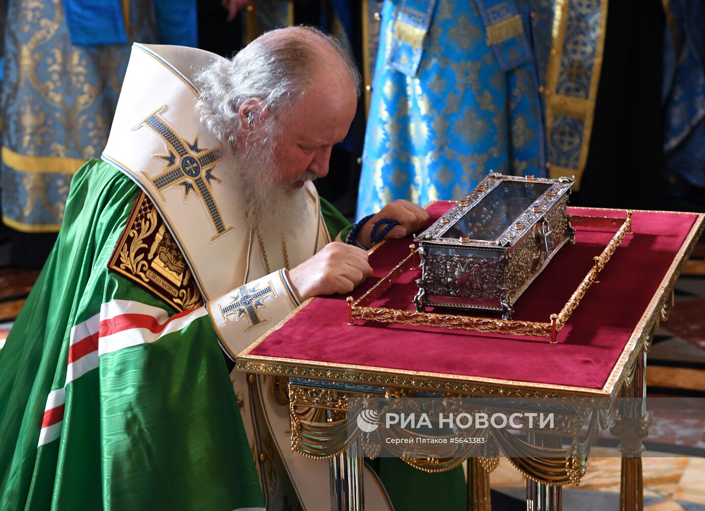 Прибытие мощей святителя Спиридона Тримифунтского в Храм Христа Спасителя