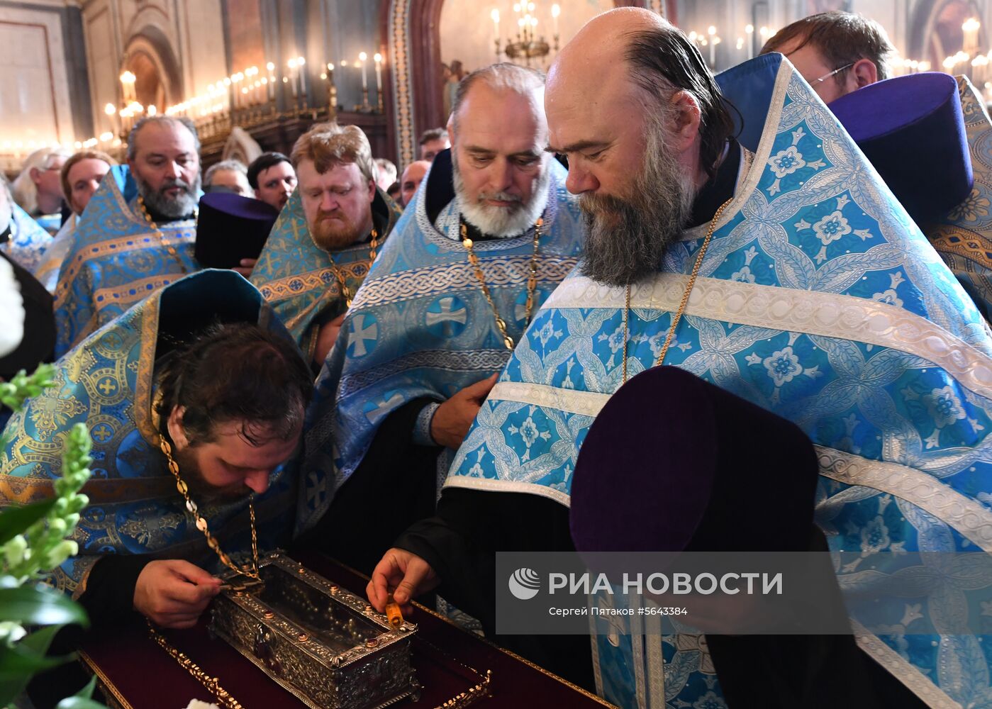 Прибытие мощей святителя Спиридона Тримифунтского в Храм Христа Спасителя