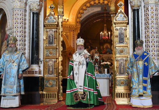 Прибытие мощей святителя Спиридона Тримифунтского в Храм Христа Спасителя