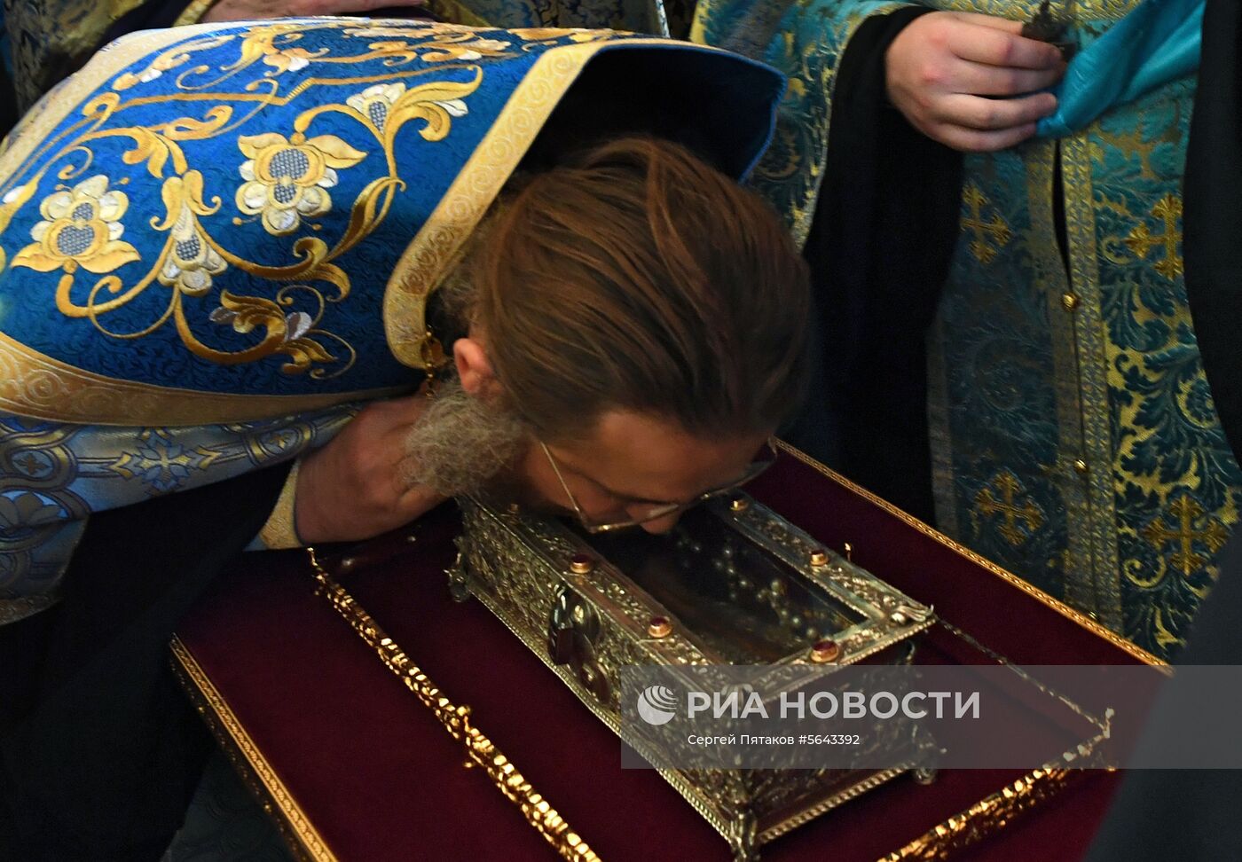 Прибытие мощей святителя Спиридона Тримифунтского в Храм Христа Спасителя