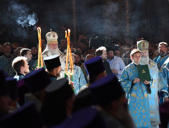 Прибытие мощей святителя Спиридона Тримифунтского в Храм Христа Спасителя