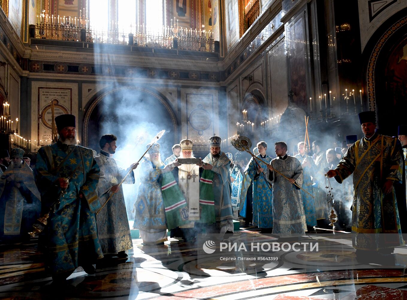 Прибытие мощей святителя Спиридона Тримифунтского в Храм Христа Спасителя