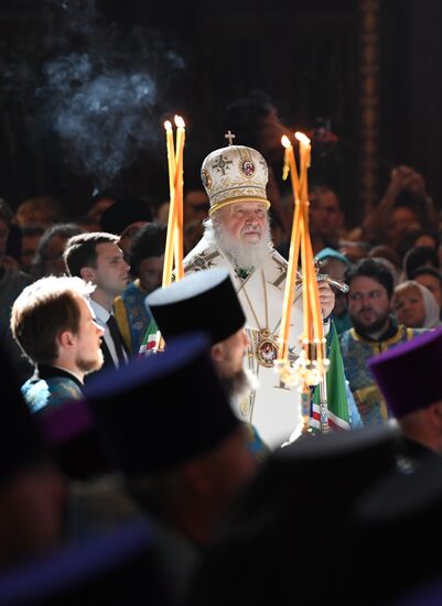 Прибытие мощей святителя Спиридона Тримифунтского в Храм Христа Спасителя