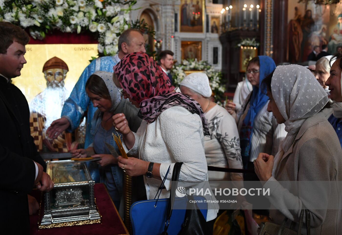 Прибытие мощей святителя Спиридона Тримифунтского в Храм Христа Спасителя