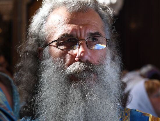 Прибытие мощей святителя Спиридона Тримифунтского в Храм Христа Спасителя