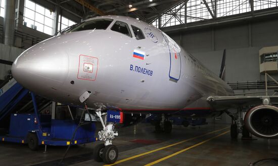 Передача авиакомпании Аэрофлот 50-го самолета Sukhoi Superjet 100 