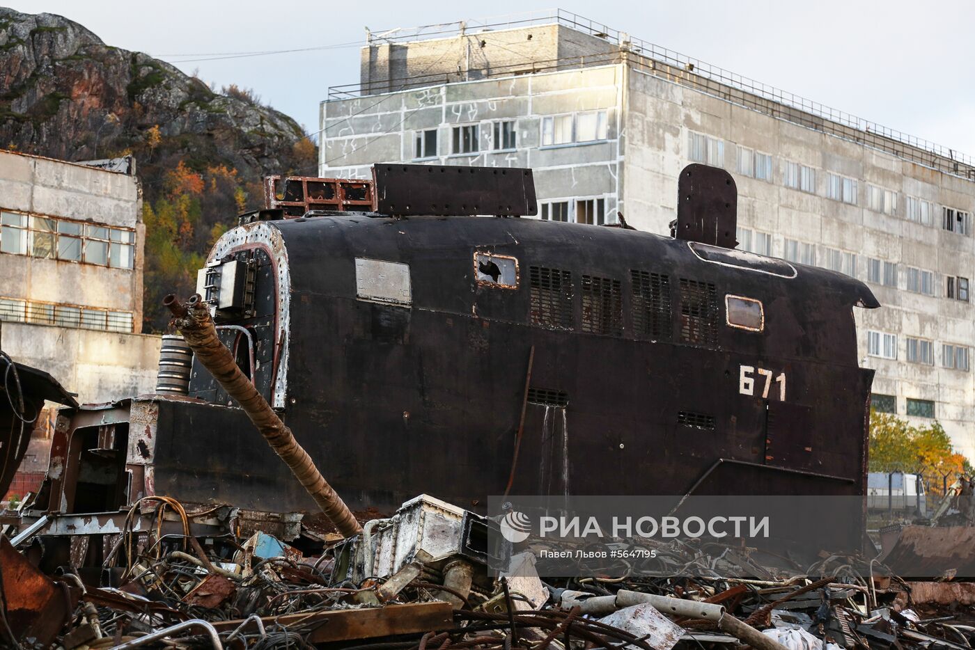 Открытие комплекса по выгрузке отработанных ядерных отходов на судоремонтном заводе "Нерпа" в Мурманской области