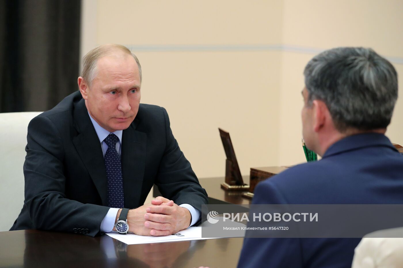 Президент РФ В. Путин встретился с К. Коковым