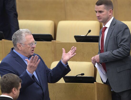 Пленарное заседание Госдумы РФ  