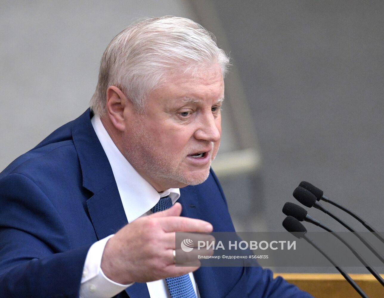 Пленарное заседание Госдумы РФ  