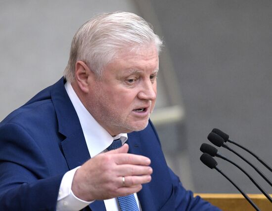 Пленарное заседание Госдумы РФ  