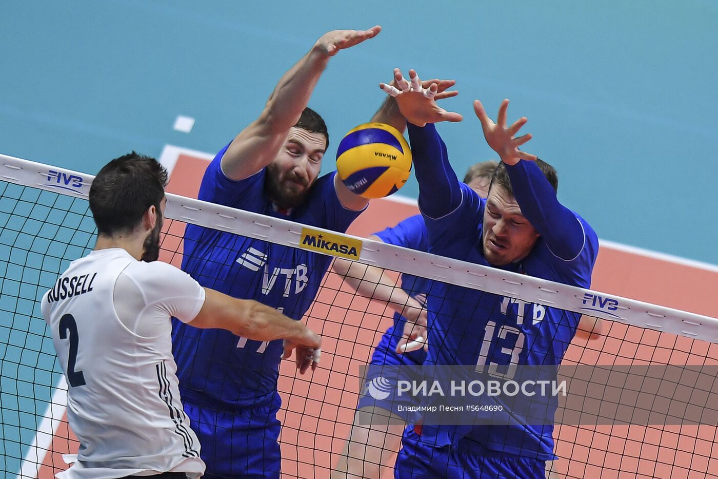 Волейбол. Чемпионат мира. Мужчины. Матч США - Россия