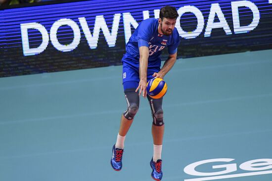 Волейбол. Чемпионат мира. Мужчины. Матч США - Россия