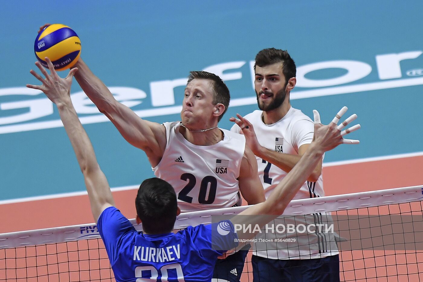 Волейбол. Чемпионат мира. Мужчины. Матч США - Россия