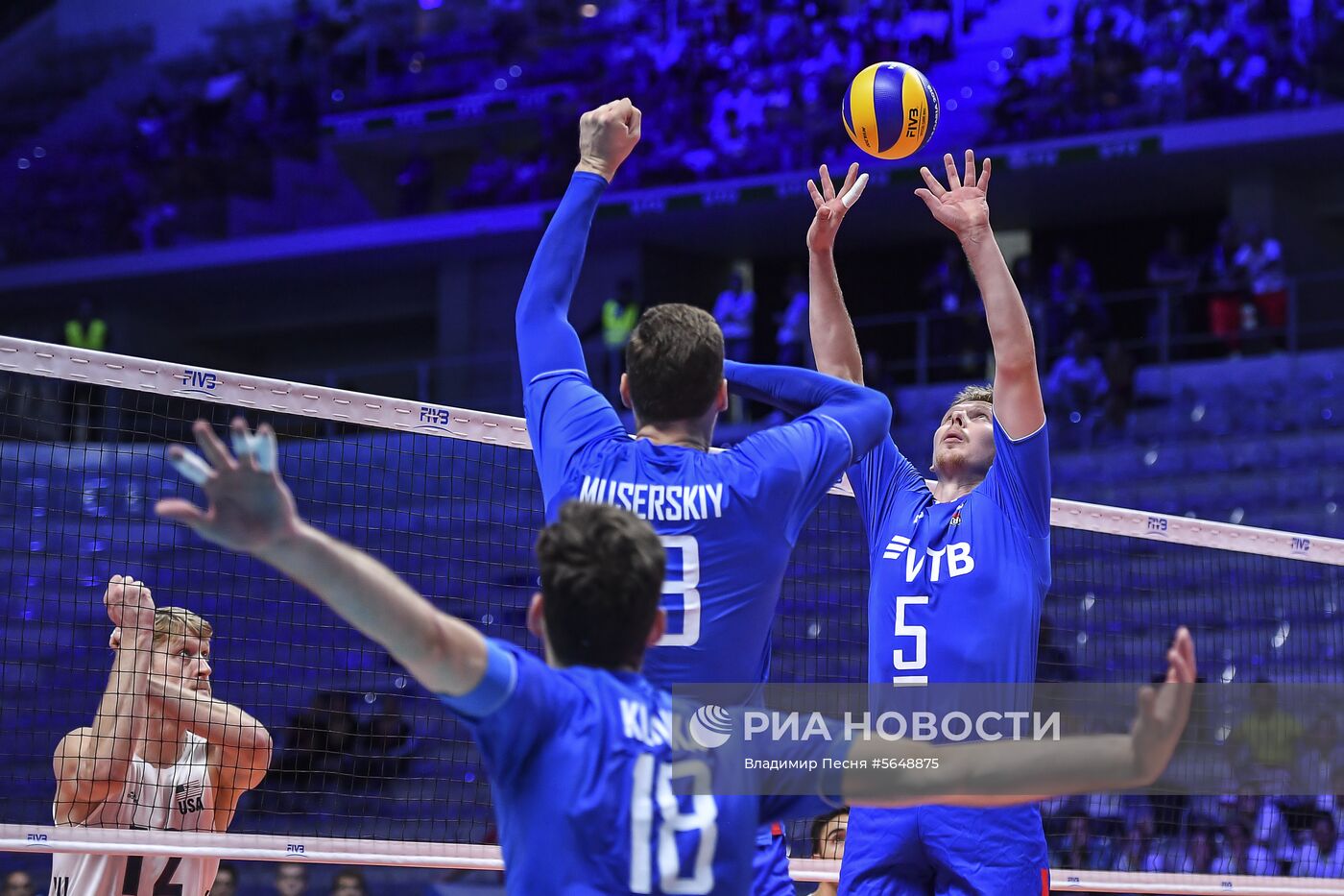 Волейбол. Чемпионат мира. Мужчины. Матч США - Россия