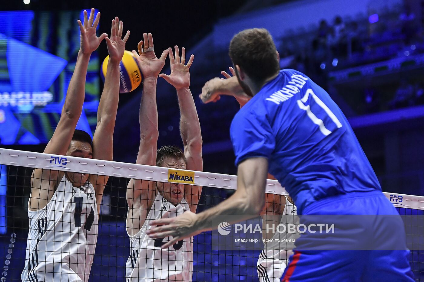 Волейбол. Чемпионат мира. Мужчины. Матч США - Россия