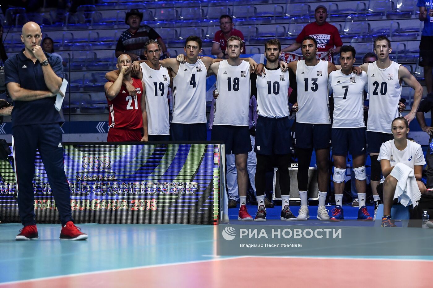 Волейбол. Чемпионат мира. Мужчины. Матч США - Россия