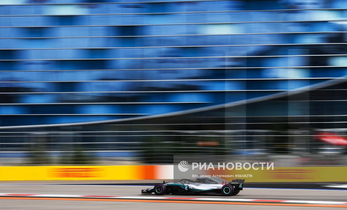 Автоспорт. Формула-1. Гран-при России. Свободные заезды. Первая сессия