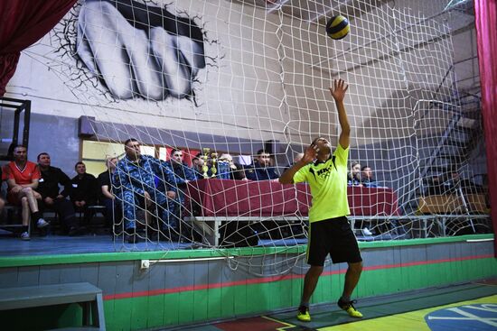 Турнир по волейболу среди осужденных исправительных учреждений в Новосибирской области