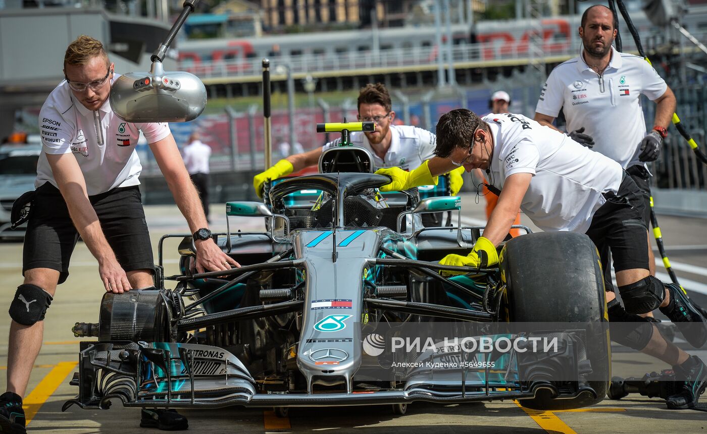 Автоспорт. Формула-1. Гран-при России. Свободные заезды. Первая сессия