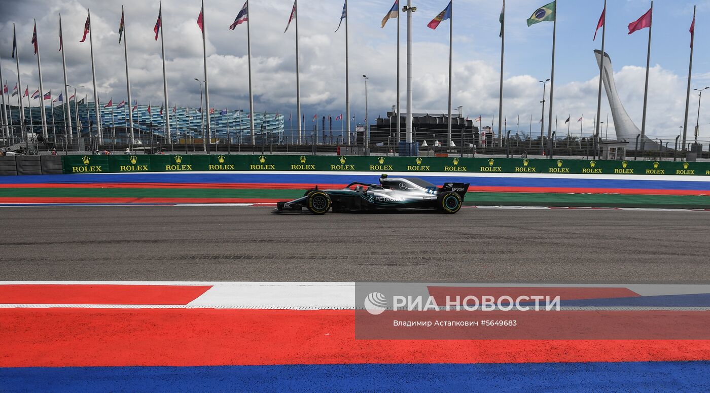 Автоспорт. Формула-1. Гран-при России. Свободные заезды. Первая сессия