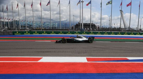 Автоспорт. Формула-1. Гран-при России. Свободные заезды. Первая сессия