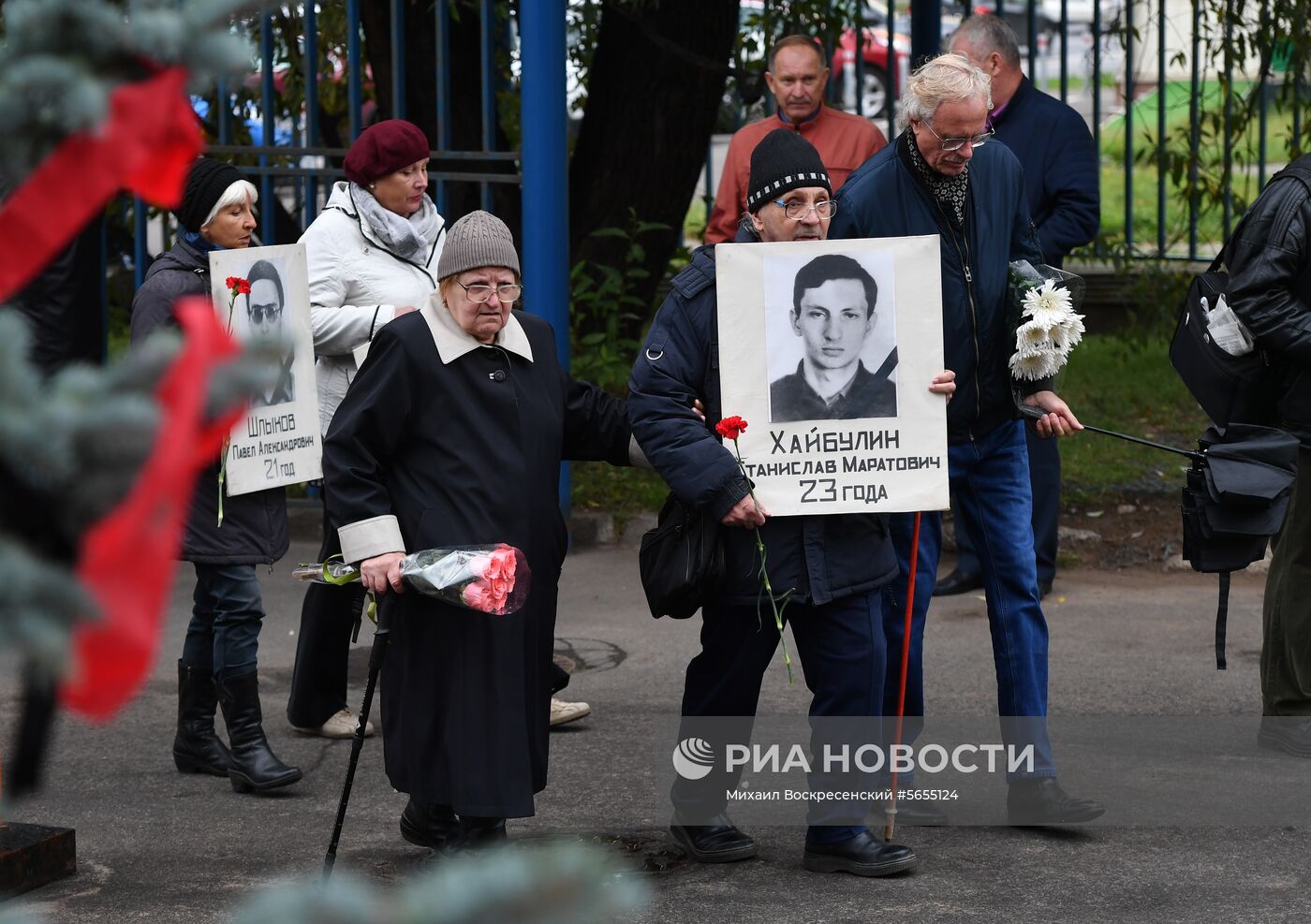 Митинг в память о трагических событиях в Москве в октябре 1993 г.