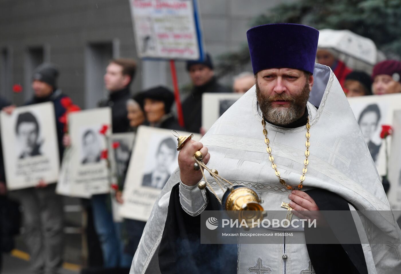 Митинг в память о трагических событиях в Москве в октябре 1993 г.