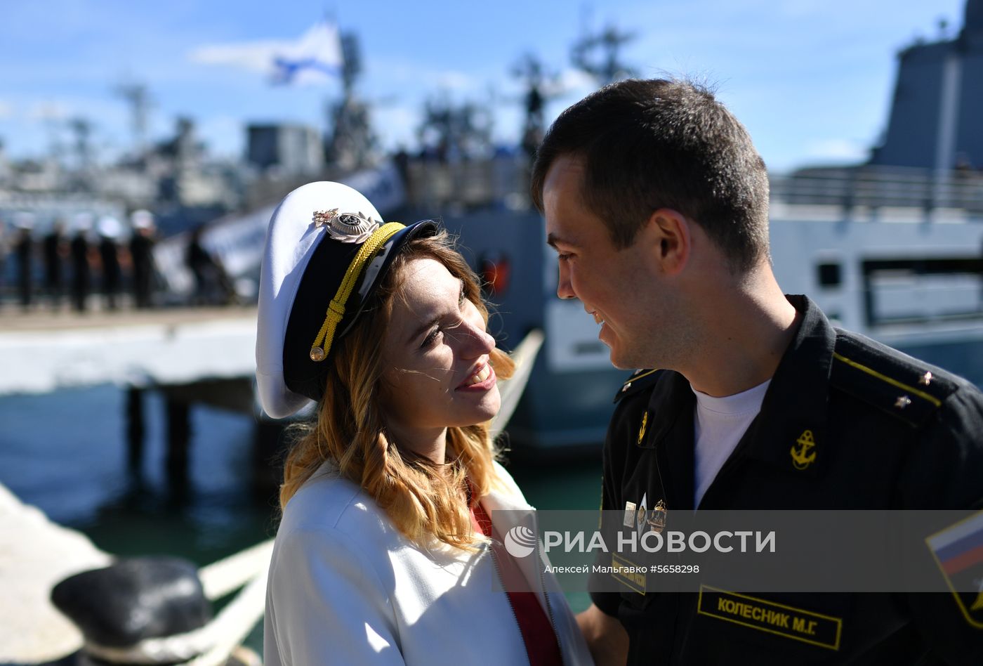 Встреча фрегата «Адмирал Макаров» в Севастополе 