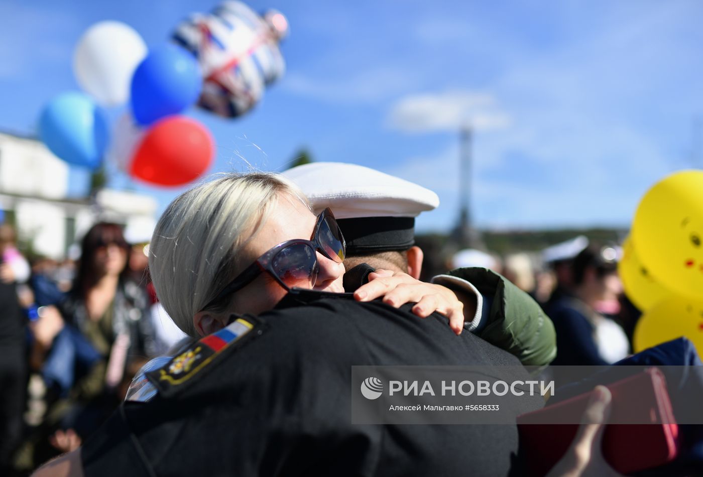 Встреча фрегата «Адмирал Макаров» в Севастополе 