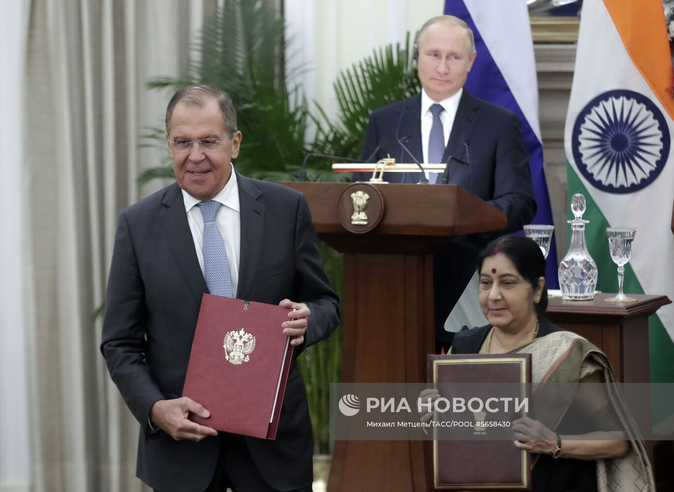 Официальный визит президента РФ В. Путина в Индию. День второй