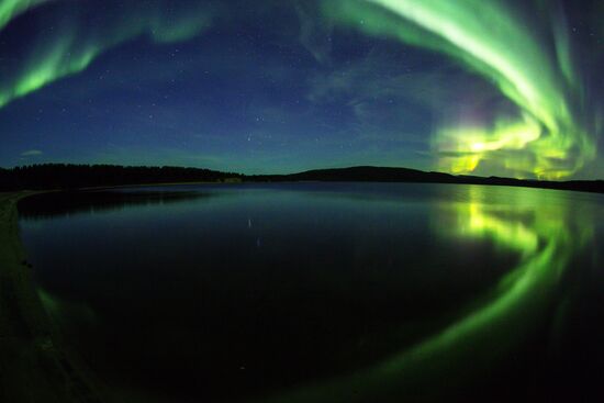 Северное сияние в Мурманской области