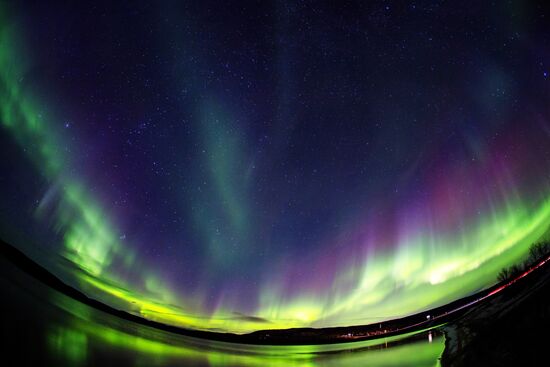 Северное сияние в Мурманской области