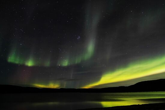 Северное сияние в Мурманской области