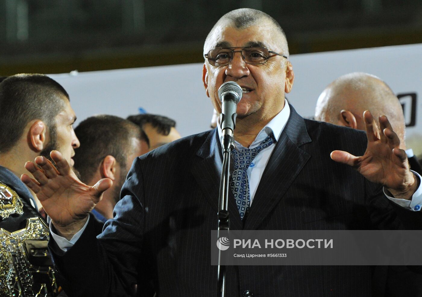 Чествование Хабиба Нурмагомедова в Махачкале