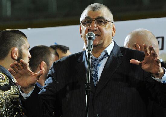 Чествование Хабиба Нурмагомедова в Махачкале